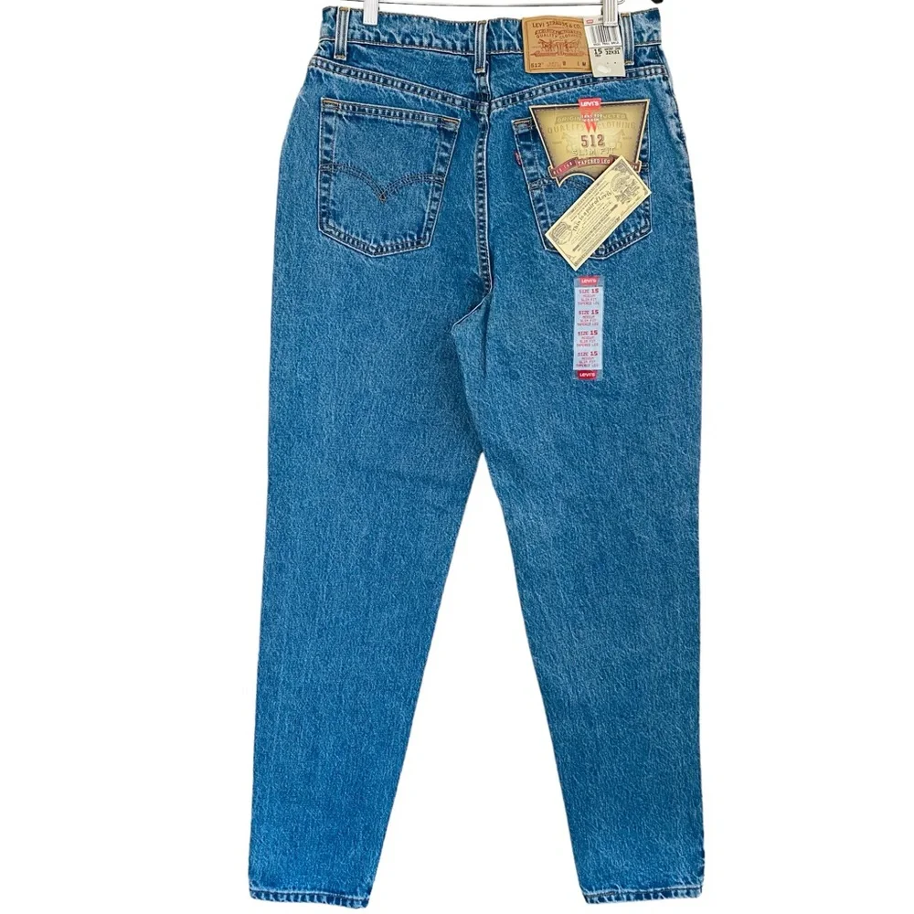 Levi’s RARE Vintage‎ NWT 512 Medium Light Wash Straight Leg Jeans Size 32X31 - Picture 2 of 10